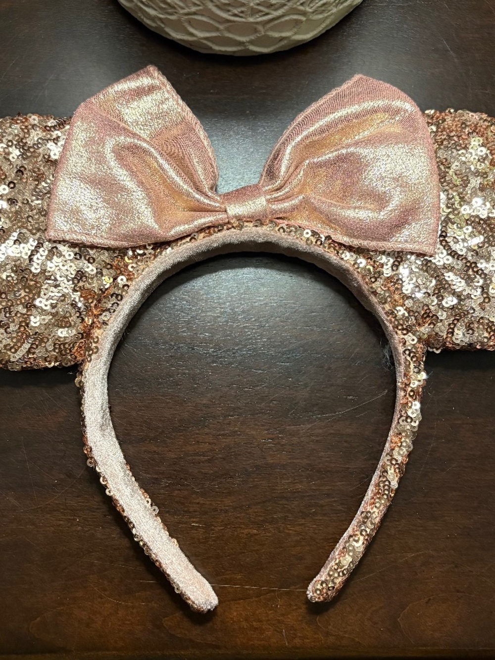 Rose gold Minnie Mouse ears
